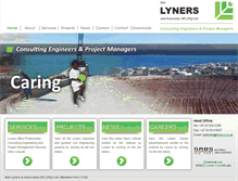 Tablet Screenshot of lyners.co.za